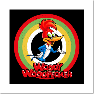 Woody Woodpecker Circle Style Posters and Art